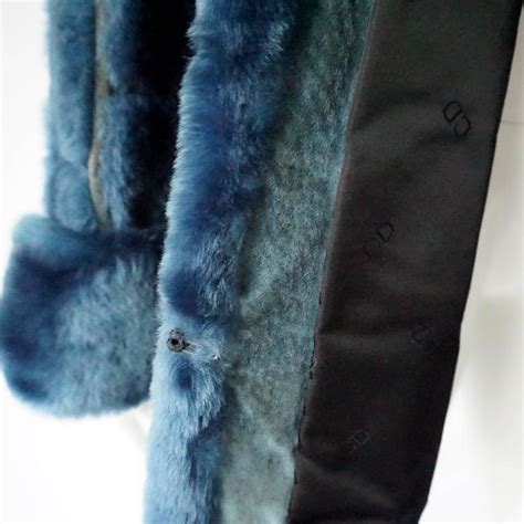 dior fur coar|Dior faux fur coat.